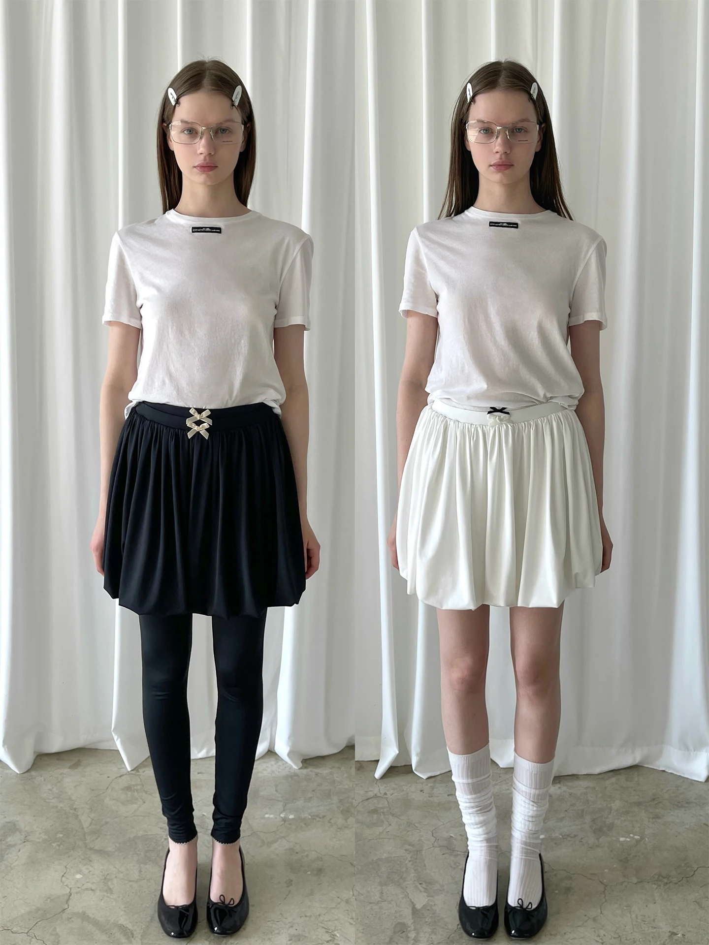 

Юбка женская PFF GIRL, двухцветная, с узлом на талии, плиссированная, А-силуэт, свободного кроя, из полиэстера, новинка, весенняя