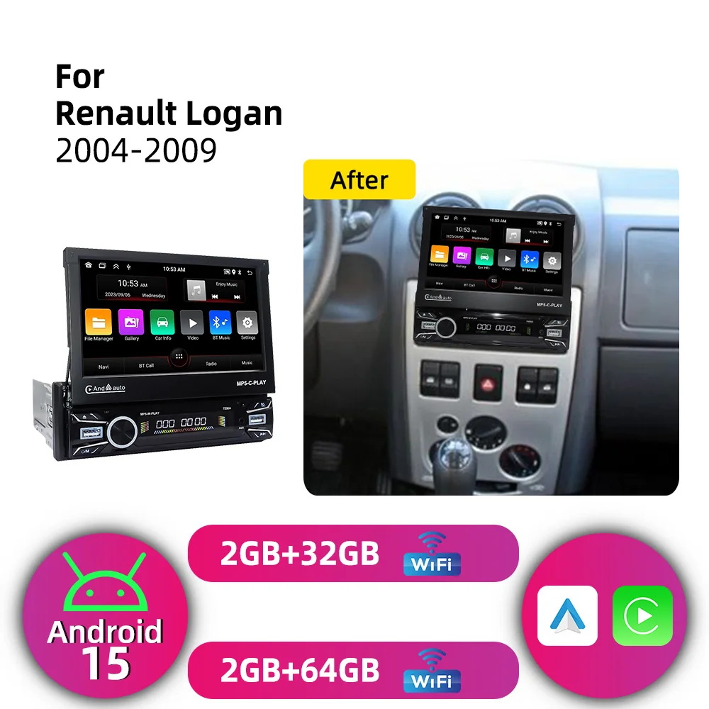 For Renault Logan 2004-2009 7