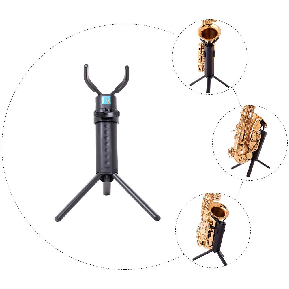 

Portable Alto Sax Stand Durable Foldable Non-Skid Bracket Ideal for Traveling and Daily Use in Studio Foldable Saxophone Stand