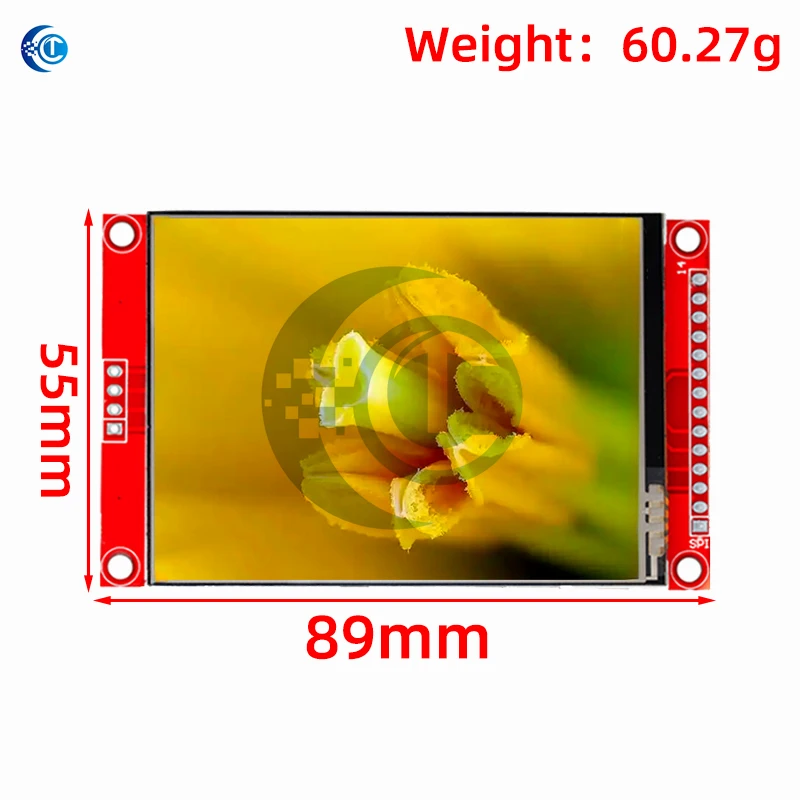 Modulo porta seriale LCD TFT SPI da 2,8 "240x320 con adattatore PCB Micro SD ILI9341 / ST7789V 5 V/3,3 V Display a LED da 2,8 pollici per Arduino