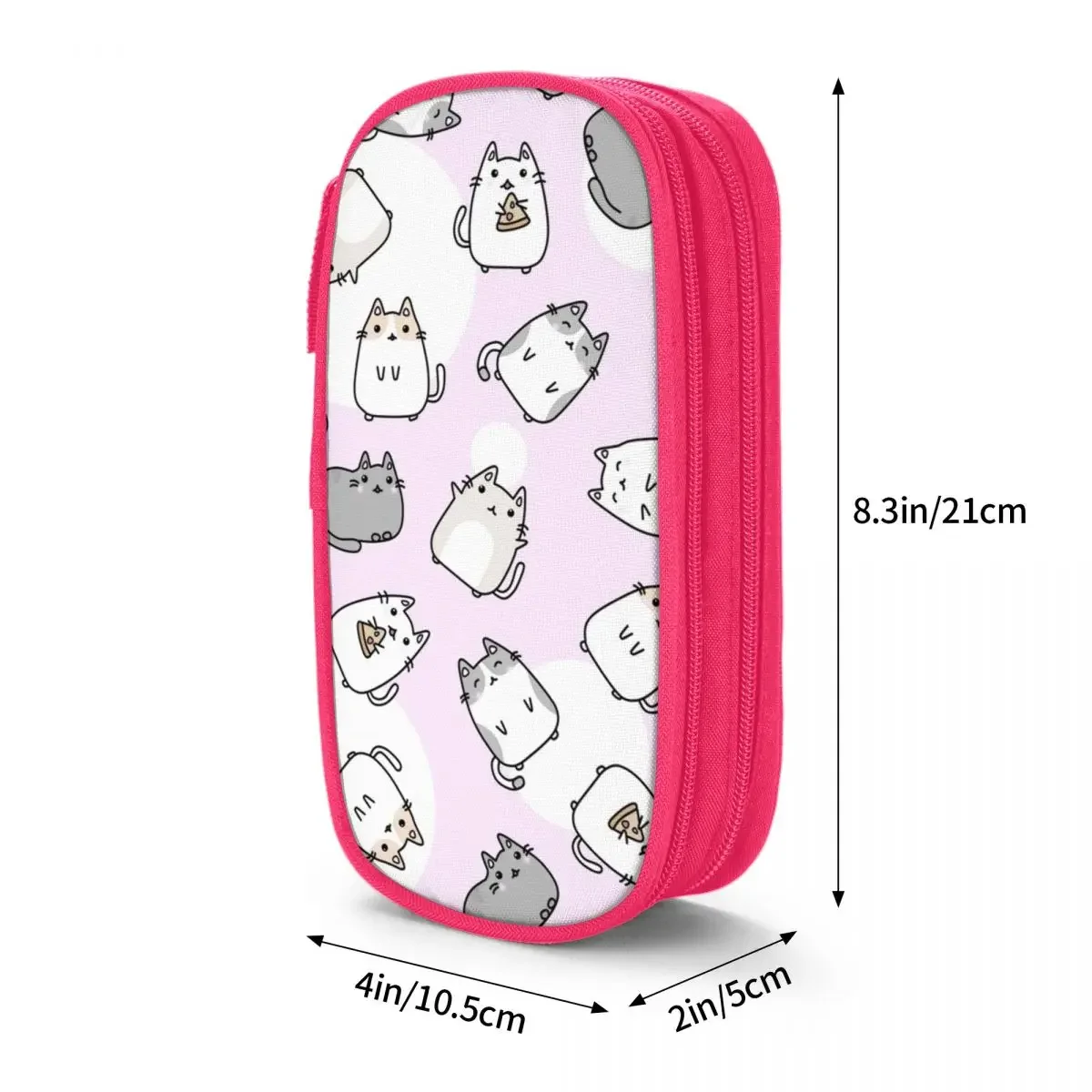 Creative Cute Kawaii Cats Cat Pattern Pencil Case Pencilcases Pen Box for Student Big Capacity Bags Students School Stationery