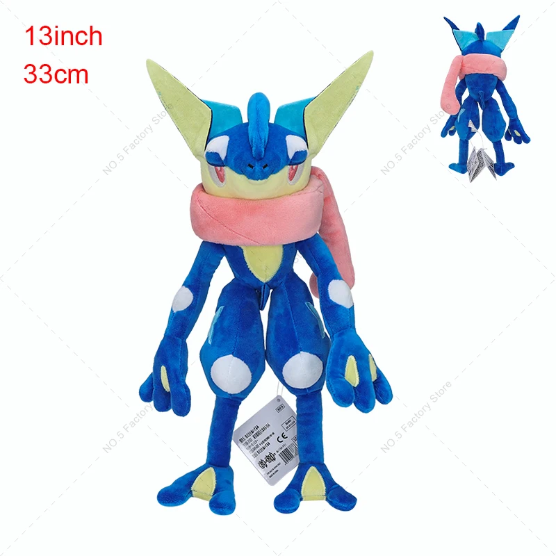 16 Styles Kawaii Pokemon Plush Toys Mew Lucario Decidueye Greninja Zeraora Cinderace Anime Figure Stuffed Plushie Halloween Gift