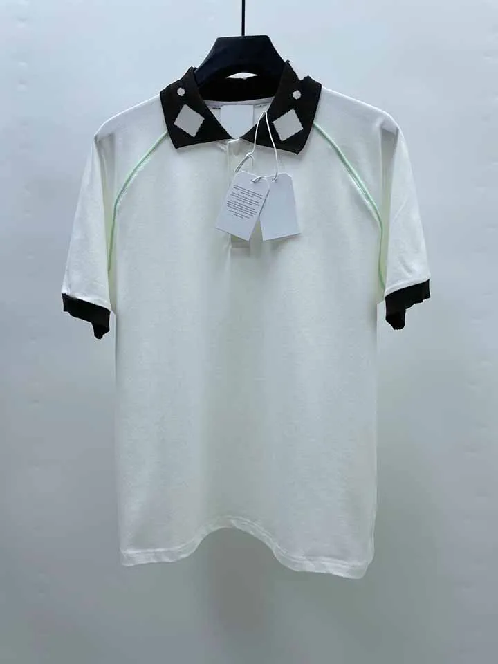 2025 Best Version Casinoblank Sunrise Logo Patched Turn Down Collar T shirts tees Men Casual Summer T shirt Cotton