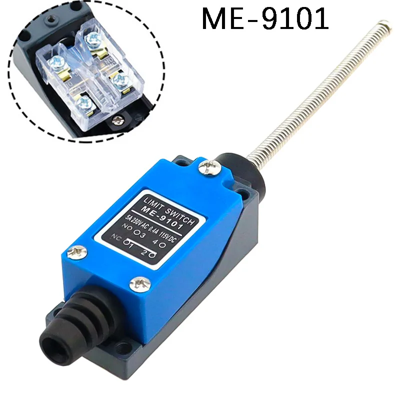 ME-9101 Coil Spring Rod 1NO 1NC Momentary Mechanical Control Limit Switch ME-9101 Coil Spring Rod 1NO 1NC Momentary Mechanical C