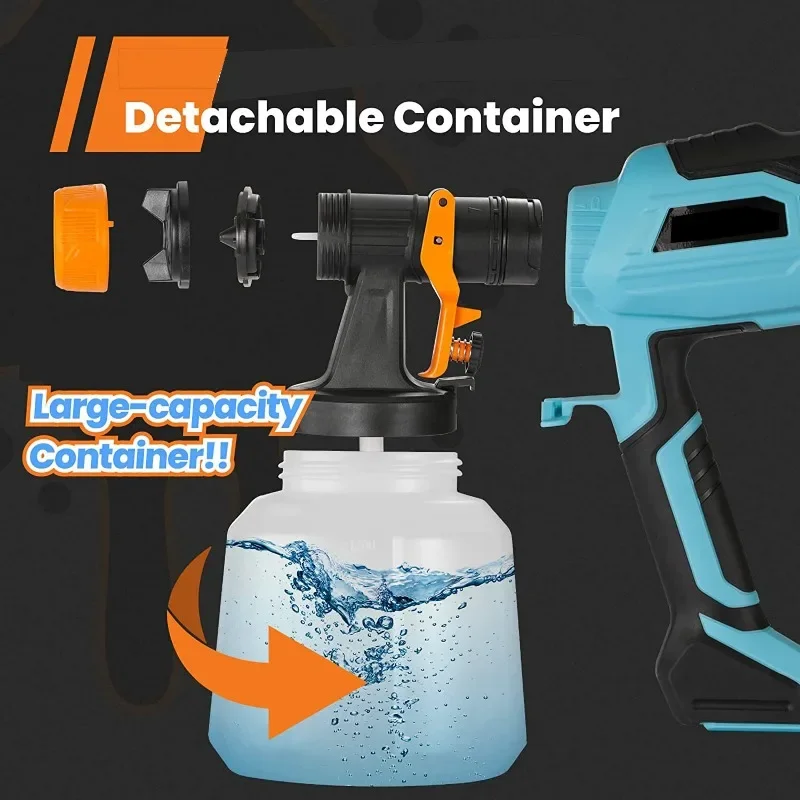 مسدس كهربائي منزلي، مسدس تطهير أوتوماتيكي، بخاخ طلاء أداة المسدس #3