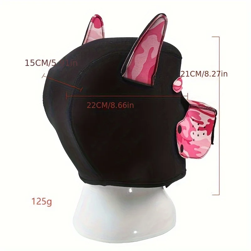 SM Role Playing Flirting Headset Detachable Dog Head Mask Headset Lightweight Breathable Submersible Material Adult Sex Item