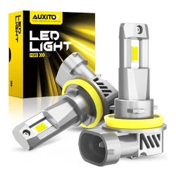 AUXITO 2Pcs H11 Turbo LED Canbus H8 HB3 9005 LED Headlight Bulbs No Error Super Bright White 20000LM Car Head Lamp M3S Series