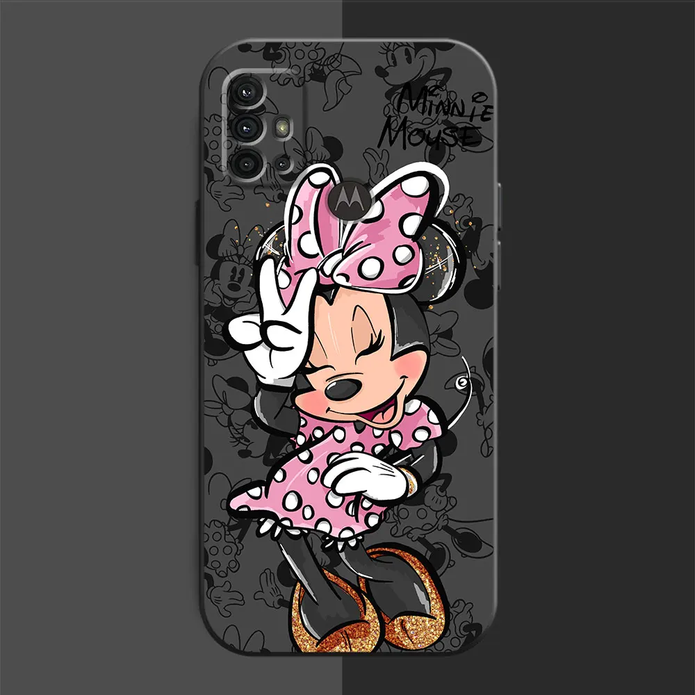 Disney Mickey Minnie Mouse etui na Motorola Moto Edge 20 Pro G200 5G G9 Plus Edge 40 Pro Edge 30 Neo One Fusion Plus pokrowiec