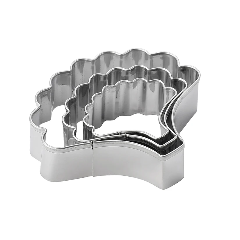 3 pcs/set Carnation Petals Cutter Sets Stainless Steel Cookie Fondant Cake Decorating Tools