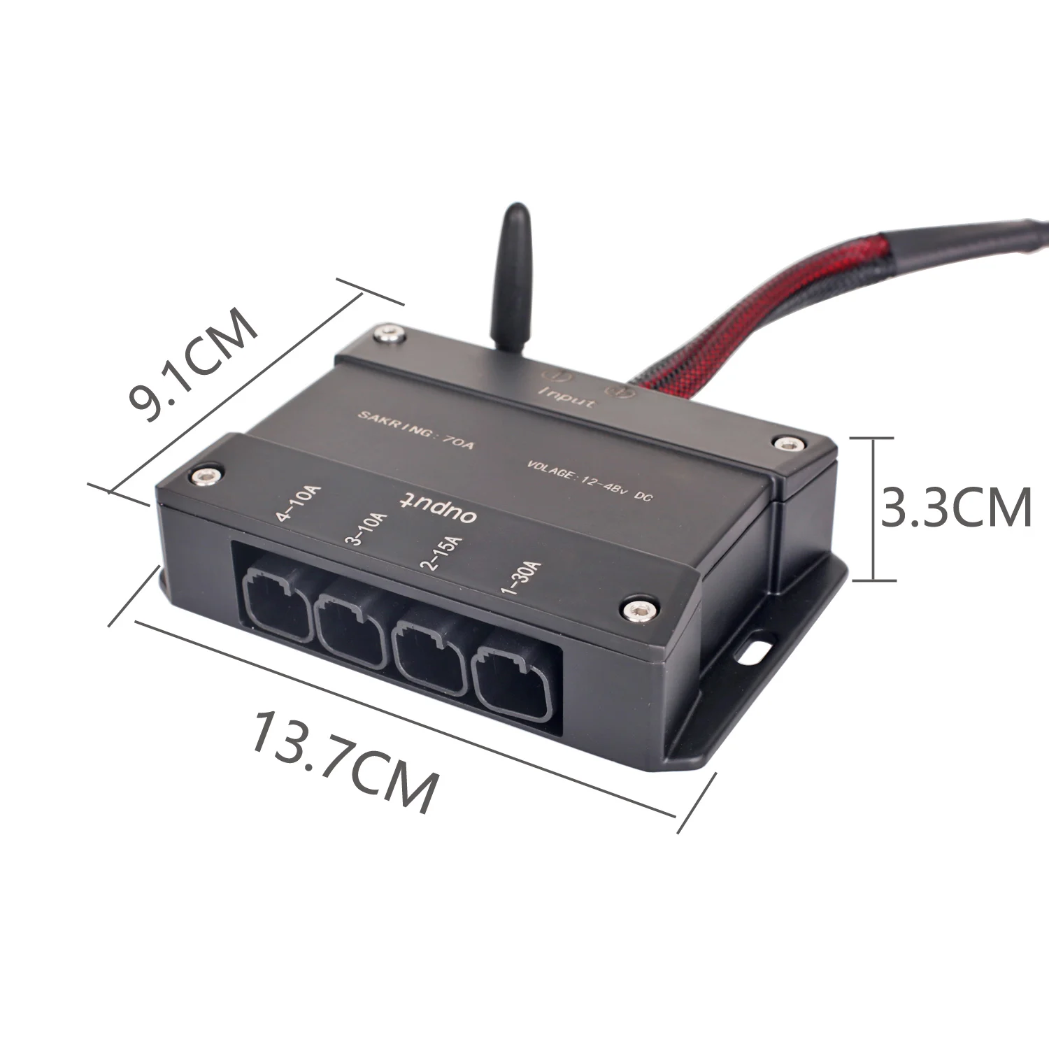 Four-Way Switch Remote Control Wiring Harness Kit Connect 5 Lights, On-off Switch 12v 40a Relay For Max 800w LED Work light Bar