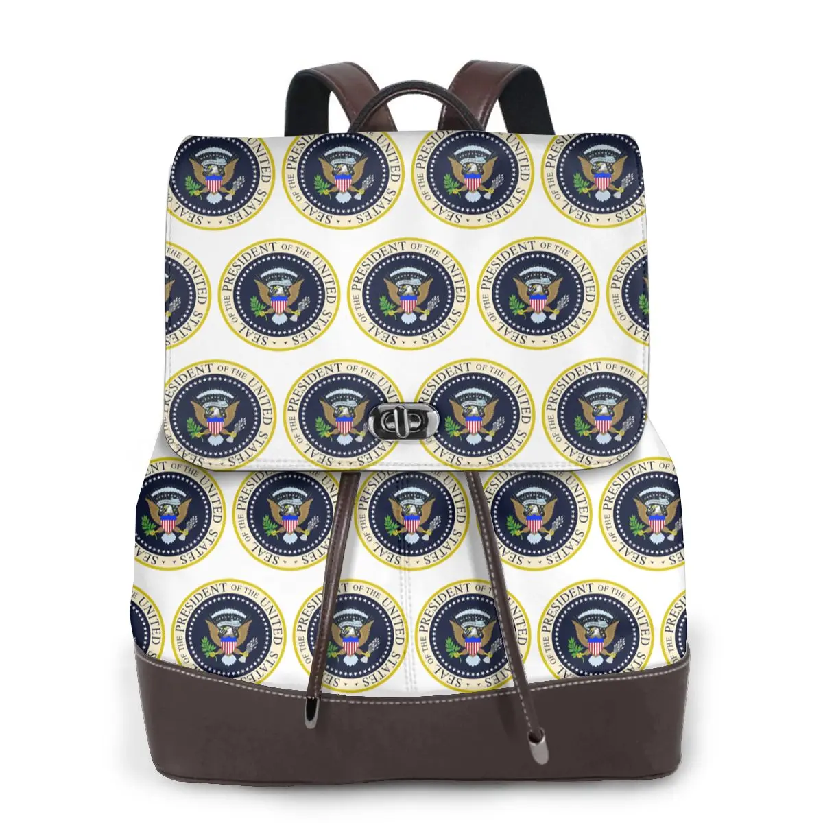 Seal Of The President Of The United States Bookbag School Student Bags Hiking Travel Daypack for Women Fashion Derma Backpack