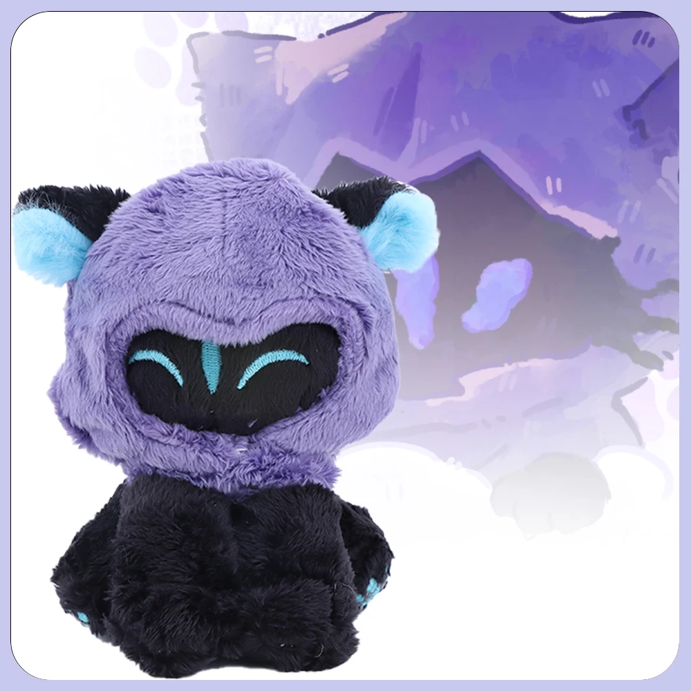 

Новая плюшевая игрушка-кошка Omen из игры VALORANT, 12 см, высококачественная фигурка, мультяшная игрушка, аниме, косплей, игрушки для косплея, плюшевые подвески с пищалкой