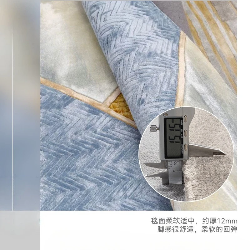 Living room carpet, Nordic villa mansion sofa, bedside blanket, seaweed fiber thickened, bedroom handmade blanket