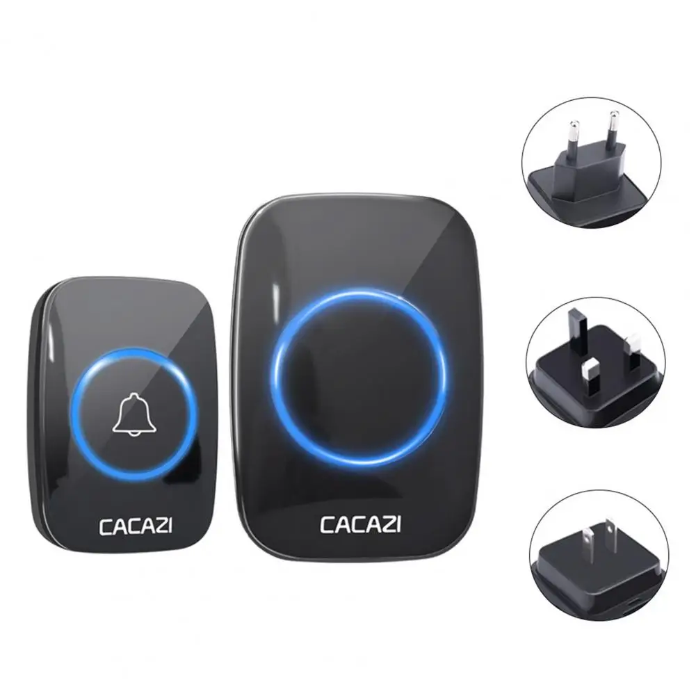 

A10 Wireless Doorbell 60 Chime Music Mode 5 Volume Levels Stable Long Receiving Distance Smart Door Bell Home Security Alarm