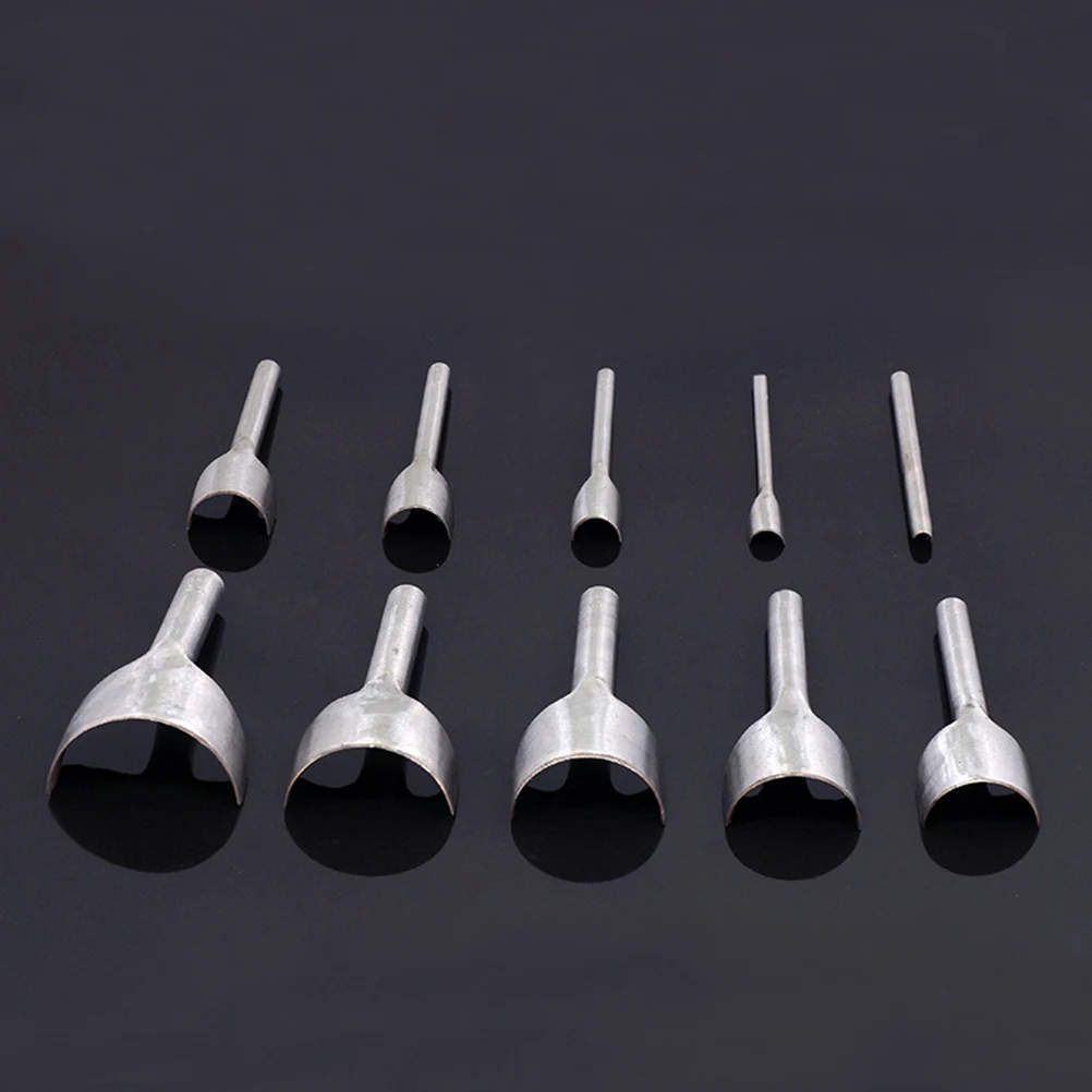 

8Pcs Semi Round Skiving Tool V Shaped Punch for DIY Hand Stitching Craft Sewing Repair Kit Punching Supplies