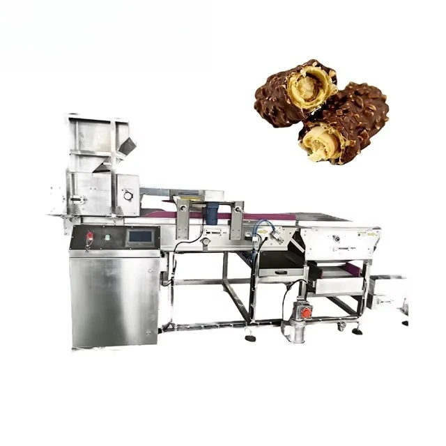 Customized Stainless Steel Cake Coating Machine High Efficiency Nuts Spreading for Confectionery Factory Commercial Use