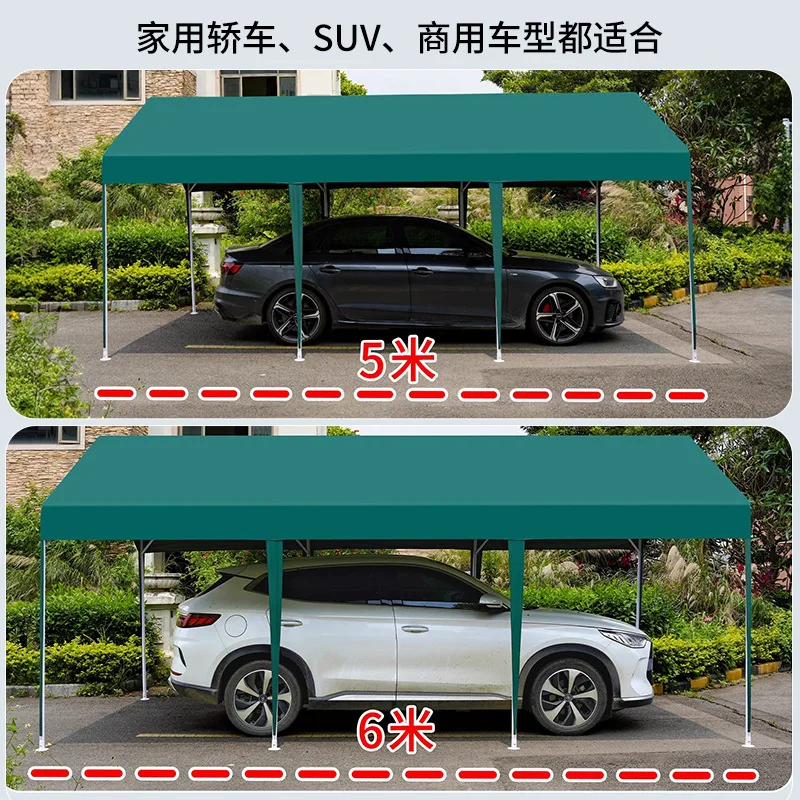 Portable UV Protection Outdoor Parking Canopy Sun Shade Mobile Carport Tent for Family Car Commercial Activity