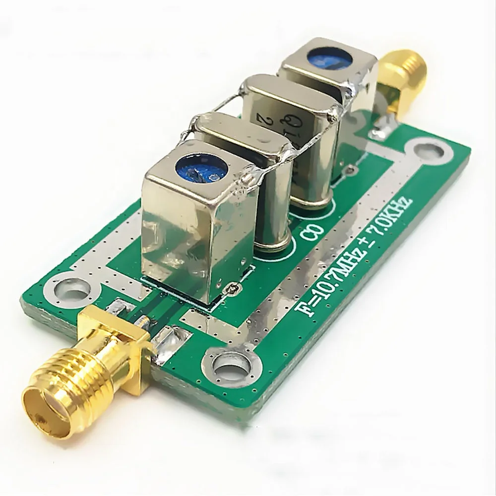 Taidacent Quartz Crystal RF Bandpass Filter For Special Instruments Narrowband Filter 10.7MHz+7KHz 10.7M Filter