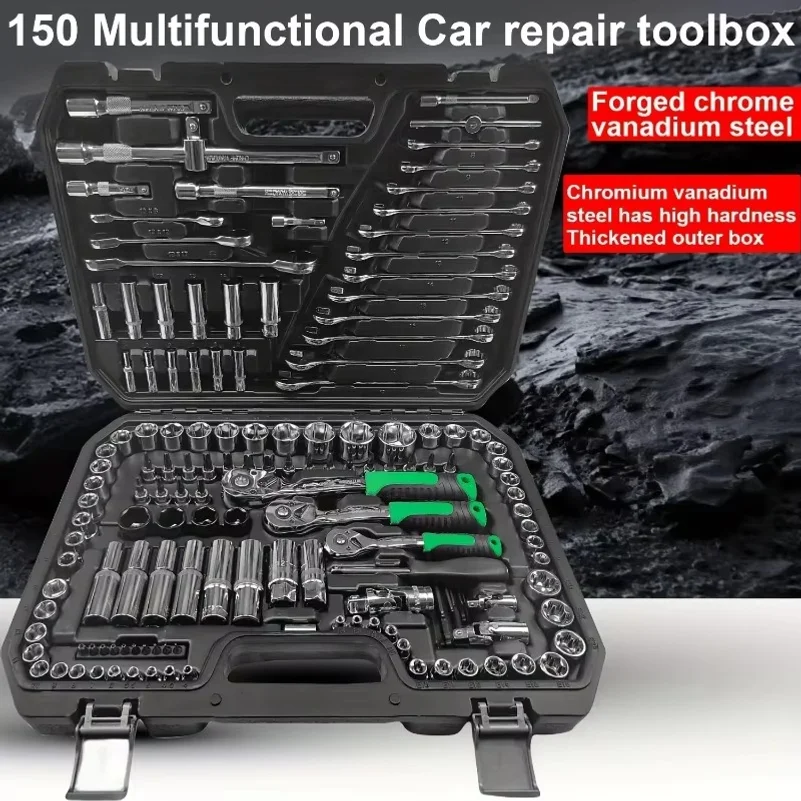 150/46個入り、高品質で耐久性に優れたCR-V製ソケット - Car Repair Tools のレビューと価格