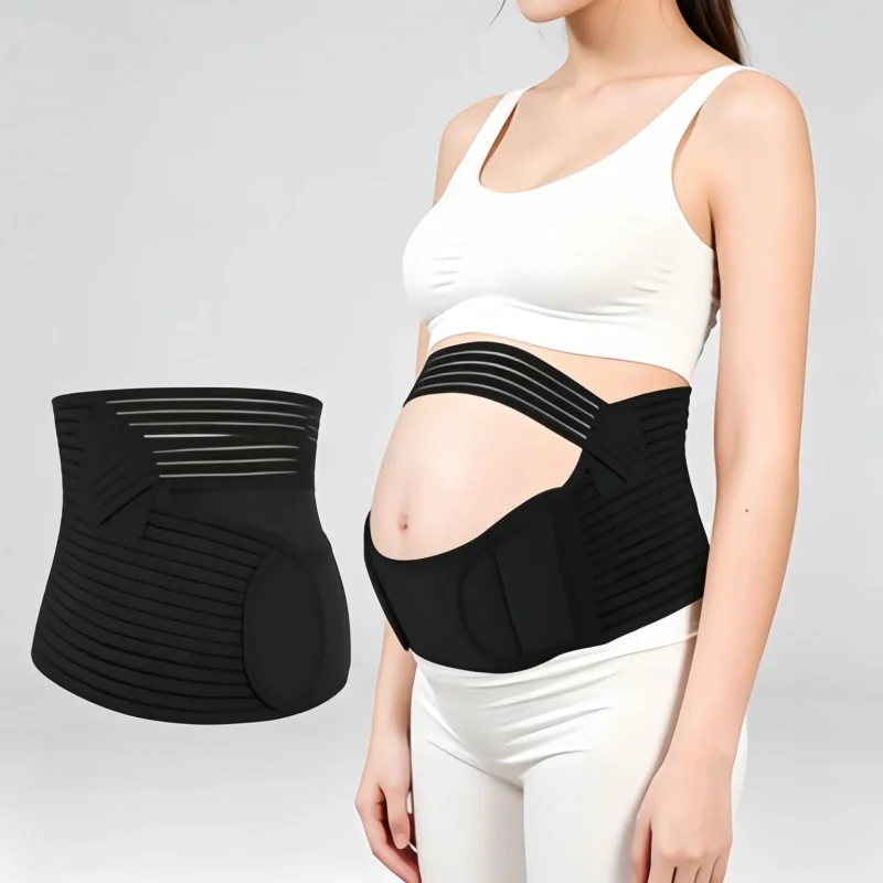 

Регулируемый поддерживающий пояс для беременных, дышащий пояс для поддержки поясницы и живота