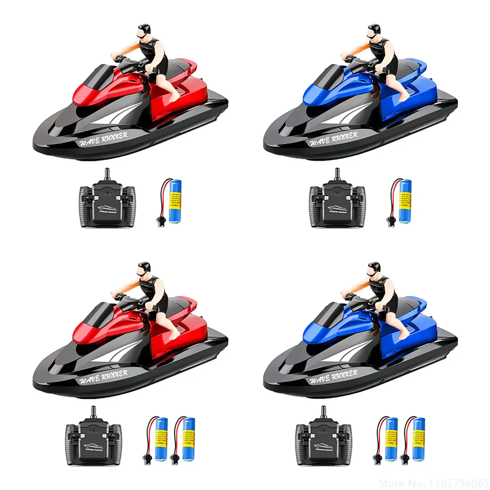 20km/h RC Boat 2.4GHz Waterproof High Speed 4 Channels Electric Remote Control Motorboat Toys for Adults and Kids Boy Gifts