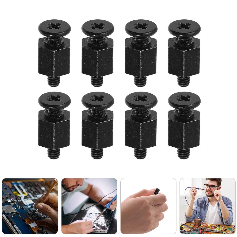 สกรูเมนบอร์ดคอมพิวเตอร์ M2 8 ชิ้น โลหะป้องกันสนิม หัวหกเหลี่ยม ติดต่อเสถียร อะไหล่สำหรับเมนบอร์ดพีซี
