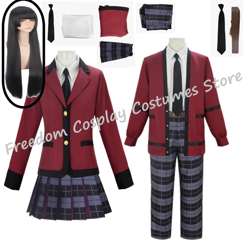 

Anime Movie Kakegurui Jabami Yumeko Cosplay Costume Ryota Suzui Uniform Halloween Costumes For Men Women jk school uniform