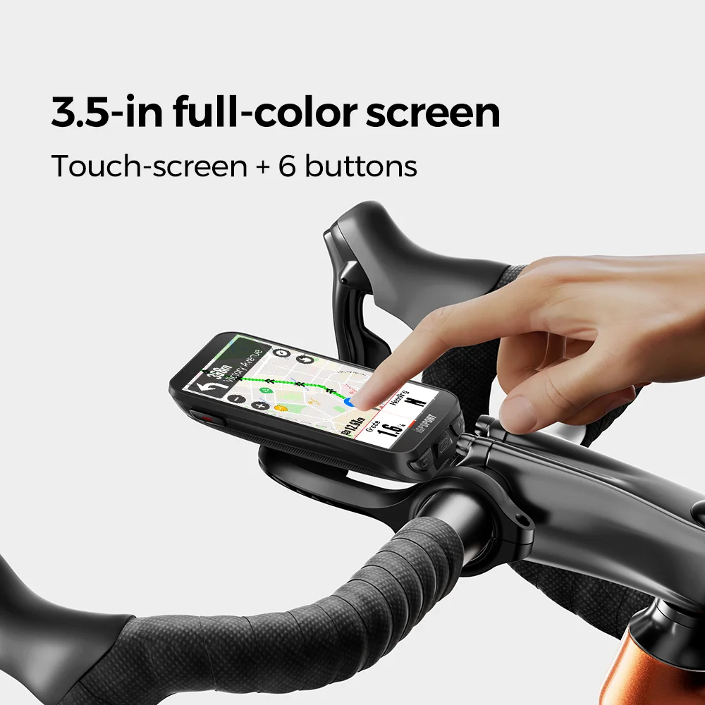 IGPSPORT iGS800-ordenador de bicicleta con pantalla táctil, GPS profesional, mapa de ordenador para ciclismo, navegación WiFi ANT + 50H de duración