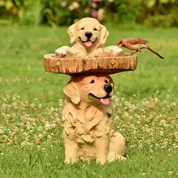 Courtyard Decoration Ornaments Resin Craftsmanship Garden Gardening Decoration Outdoor Life Fun Atmosphere Animal Bird Feeder