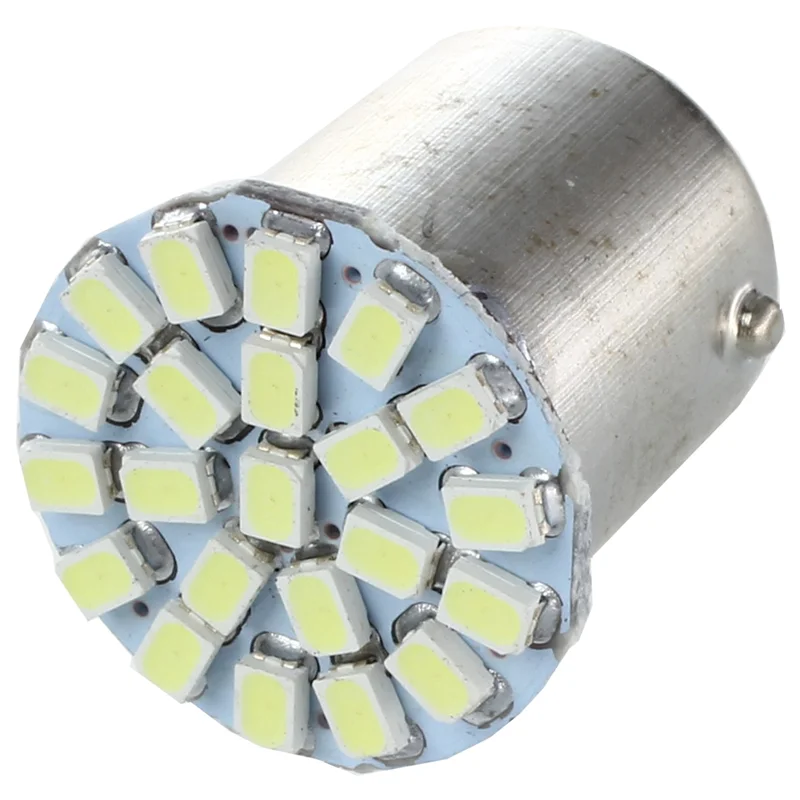 ABLK 4 X سيارة بيضاء 1156 BA15S P21W 22 لمبات LED ضوء ركن السيارة الضوء الداخلي