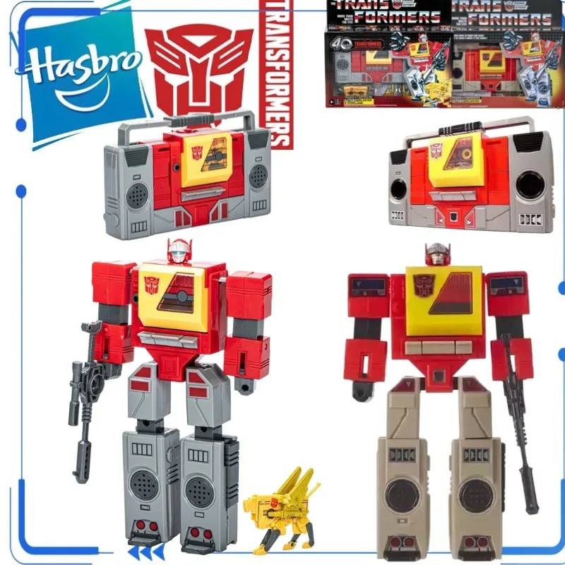 

Genuine Transformers 40th Anniversary G1 Blaster & Steeljaw Autobot Reissue Action Figure Collectible Toy in Stock