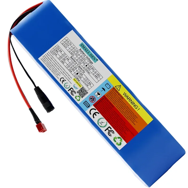 Batteria al litio 36V 10AH 10 s3p 10000mAh con BMS per batteria di ricambio 0-500W 36V + caricabatterie 42V 2A