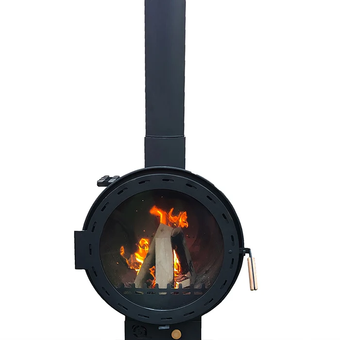 High Quality Indoor Heater Fireplace Real Fire Round Wall Mounted Fireplace