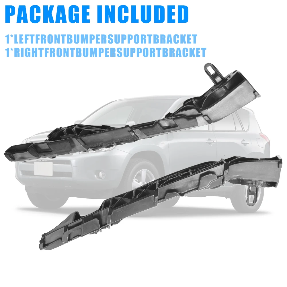 Picture 4: 2pcs For Toyota RAV4 2006-2012 Front Bumper Bracket 525350R010/525360R010 Retainer Buckle Leaf Plate Mounting Fixing Brackets