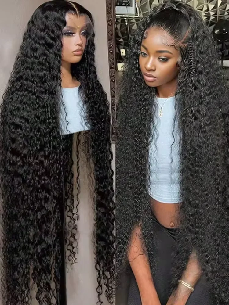

13x4 13x6 HD Lace Deep Wave Frontal Wig Brazilian Jerry Curly Lace Front Human Hair Wigs For Women 200 250 Density Hair Wigs