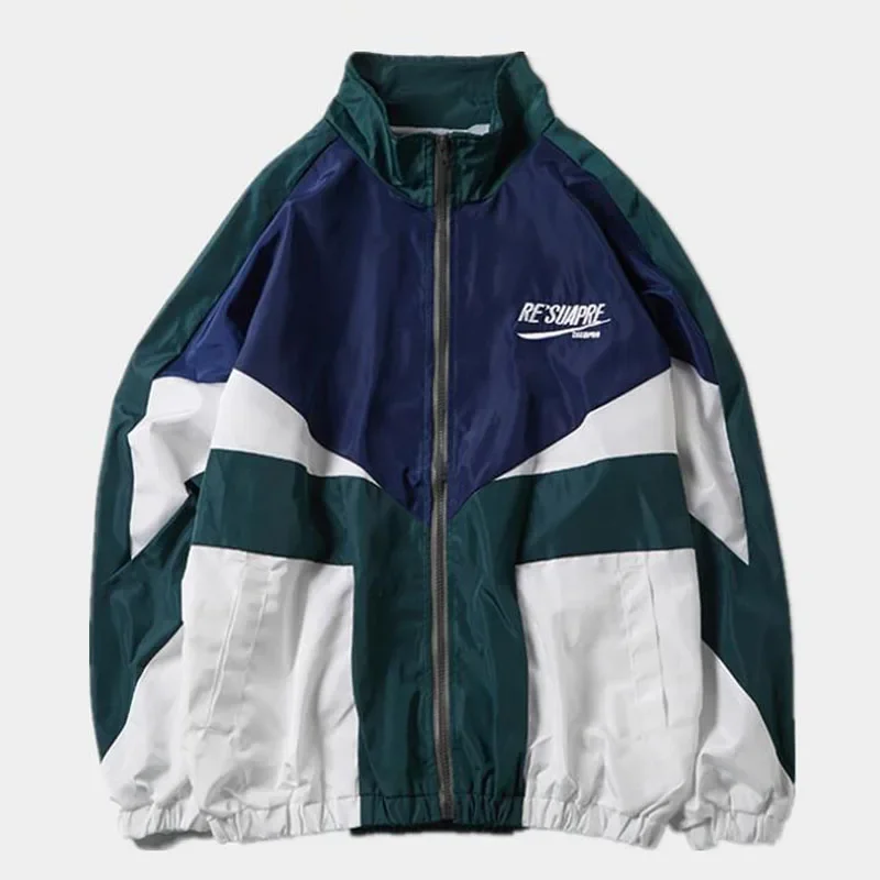 

LIBIELIY 2025 Spring Summer College Style Varsity Jacket Men Letter Embroidery Bomber Jacket Casual Street Loose Patchwork Coat