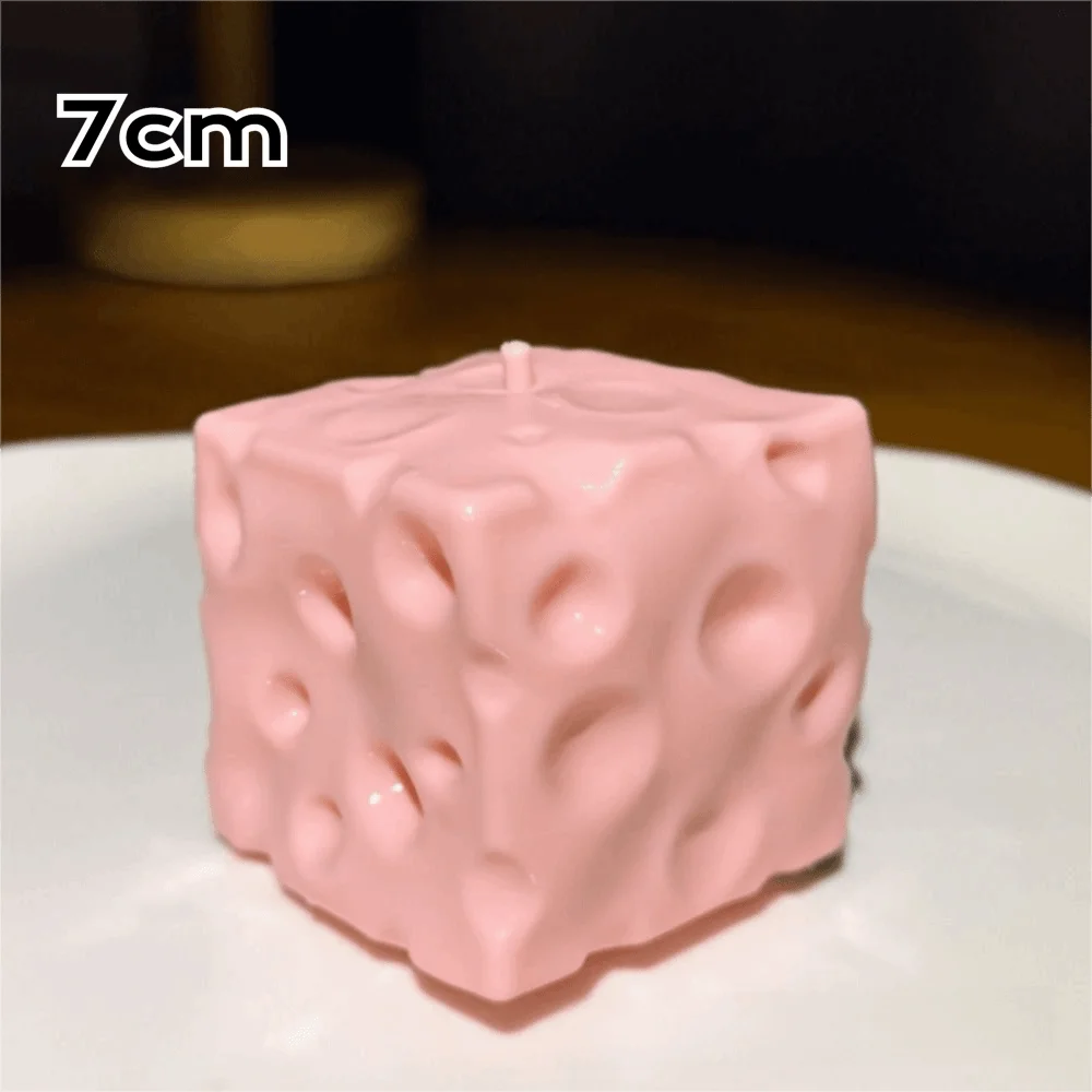 Shapeable Cheese Pinch Non-Bounce Anti-Stress Jumbo Cheese Cube Stress Ball Squishy Texture ASMR Sensory Stress Adults
