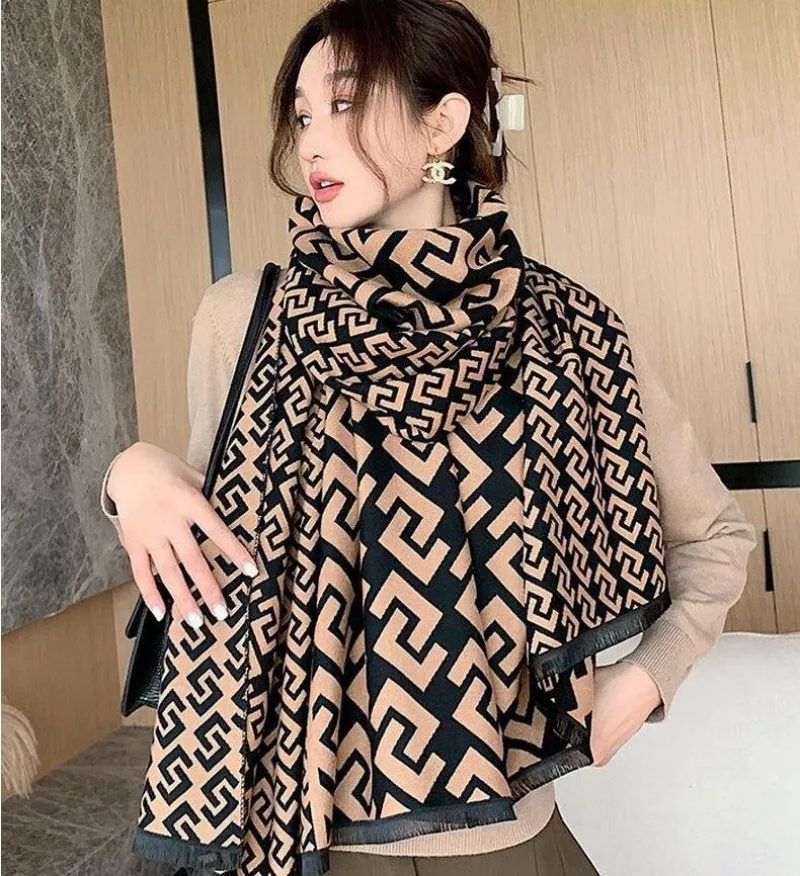 

Women's Scarf For Winter Warmth Thickened Cold Resistant Imitation Cashmere Fashion Long Shawl 65-190CM