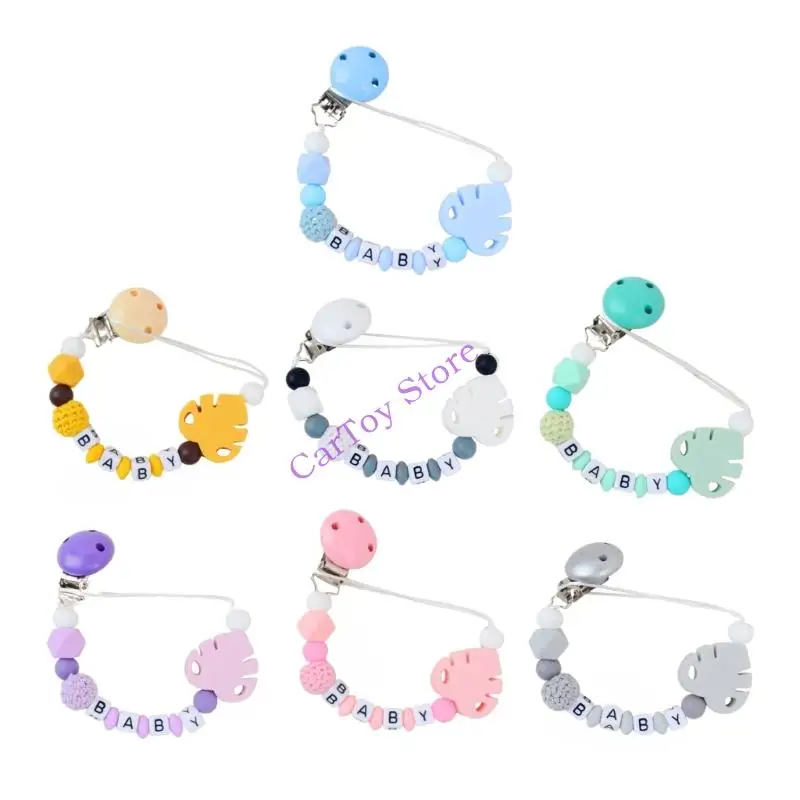 

634F Pacifier Holder Baby Pacifier Strap Teether Toy Pacifier Dummy Chain Baby Supply