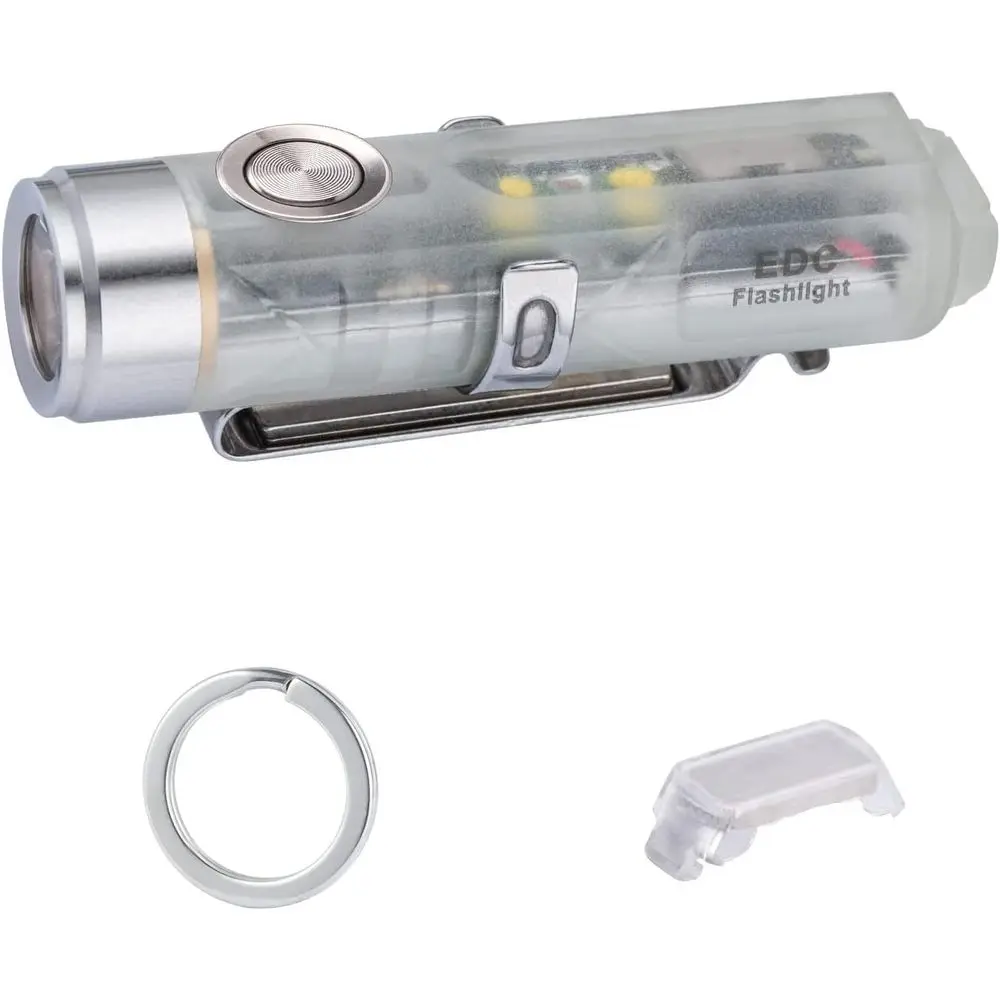 

Aurora A5 G4 Rechargeable Keychain Flashlight, USB C Charging, 5000K, 420 Lumens EDC Flashlights with Magnetic Key Clip and Base