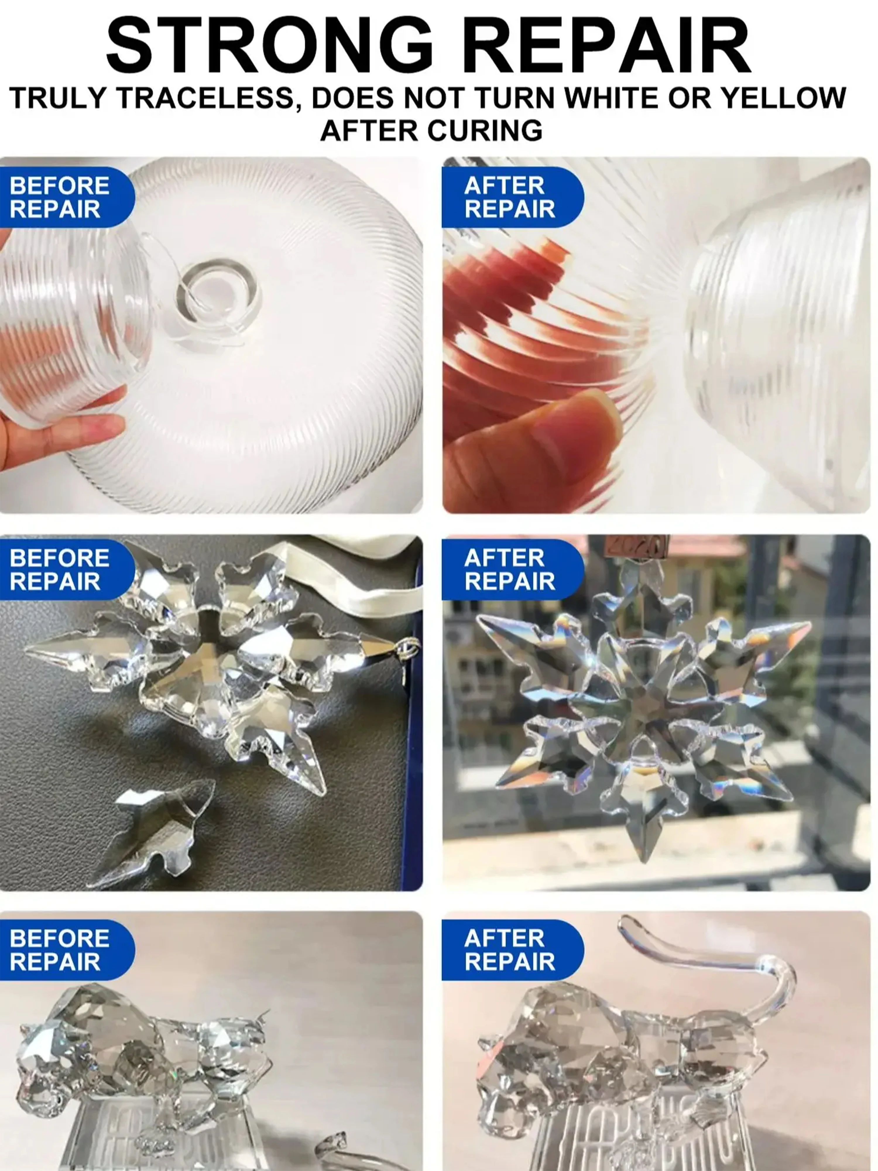 【502 Super Glue 50g Set】Lem Sianokrilat Pengering Instan untuk Mainan, Perakitan Furnitur, Perbaikan, dan Pengikatan Logam, Plastik, dan Kaca