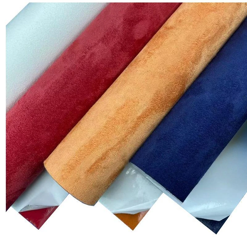 20/30/50/100cm*150cm Multi Colors Self Adhesive Suede Fabric Spandex Leather Alcantara Velvet Cloth for DIY Decor 0.8mm