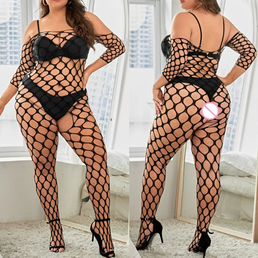 Женские сексуальные ажурные чулки для тела с вырезами, модное плотное нижнее белье, прозрачное эротическое нижнее белье, комбинезон