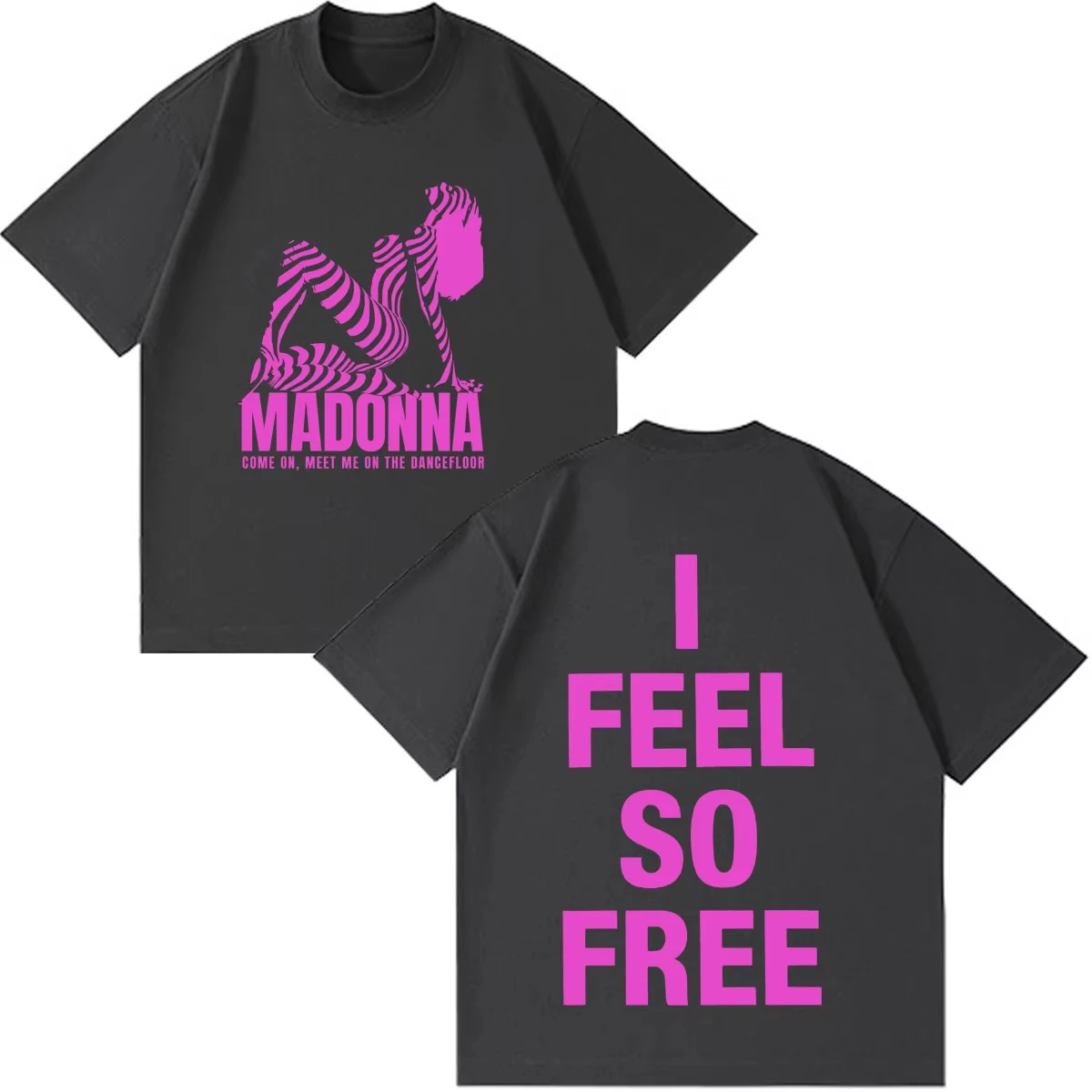 Madonna CONFESSIONS II Album Tour 2026 Print T-shirt 100%Cotton