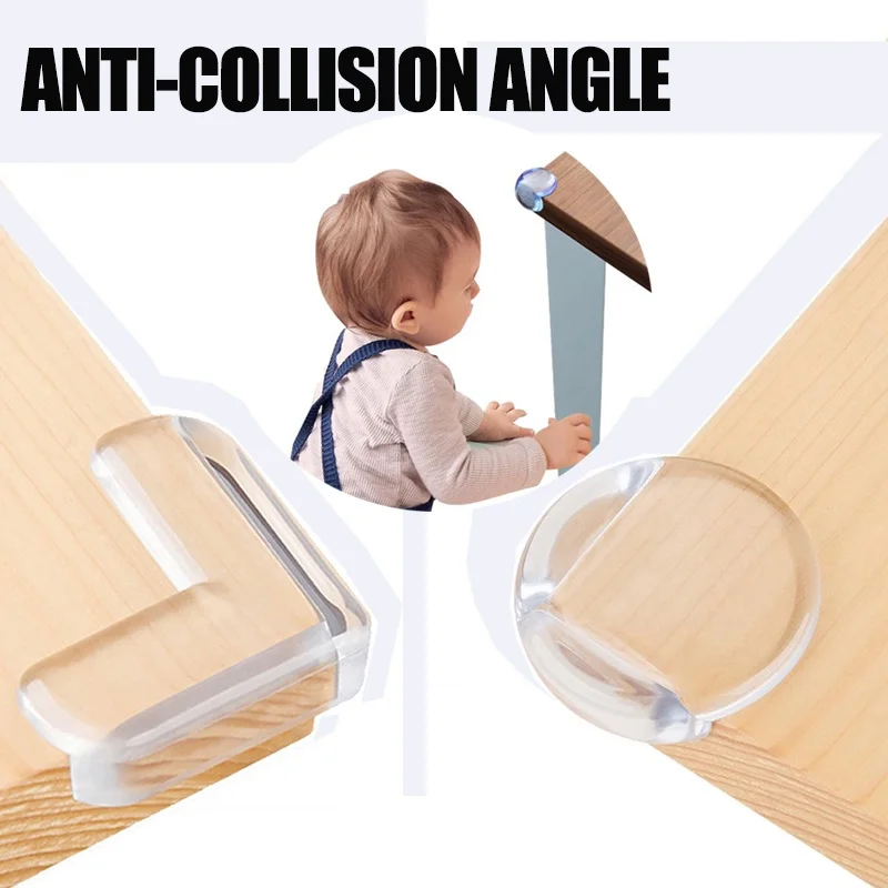 10PCS Clear Anti-collision Coffee Table Furniture Corner Protectors Children's Soft Corner Sheathing Living Room Decor