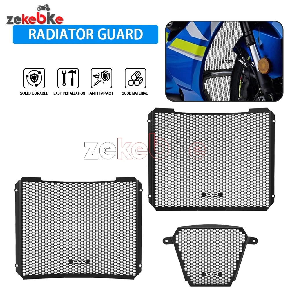 

For Suzuki GSX-R1000R / GSX-R1000 / ABS 2017-2018-2025 Motorcycle Radiator Guard Grill Cover Water Tank Cooler Bezel Protector