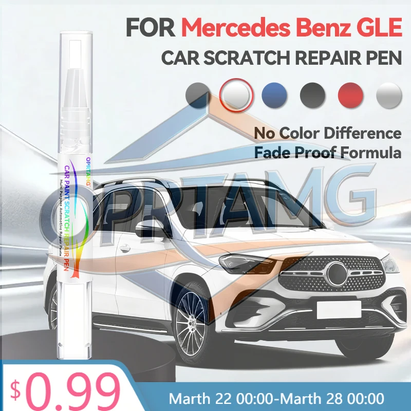 

Purpose Vehicle Car Paint Repair Pen For 1996-2026 Mercedes Benz GLE Paint Scratch Repair Accessories White Black Grey Sliver