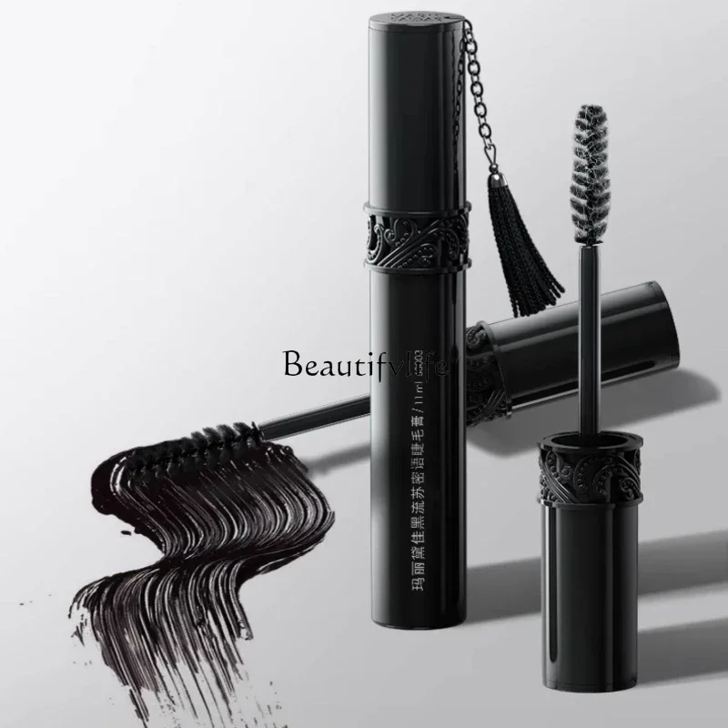 Black Tassel Mascara Thick Black Base Long Grafting Curling Not Easy to Smudge