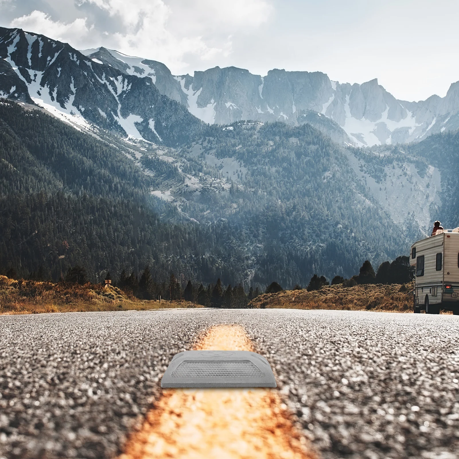 2 шт., литые алюминиевые дорожные шпильки, светоотражающие дорожные маркеры для подъездной дороги, спортивные полевые парковки, безопасный тротуар на открытом воздухе