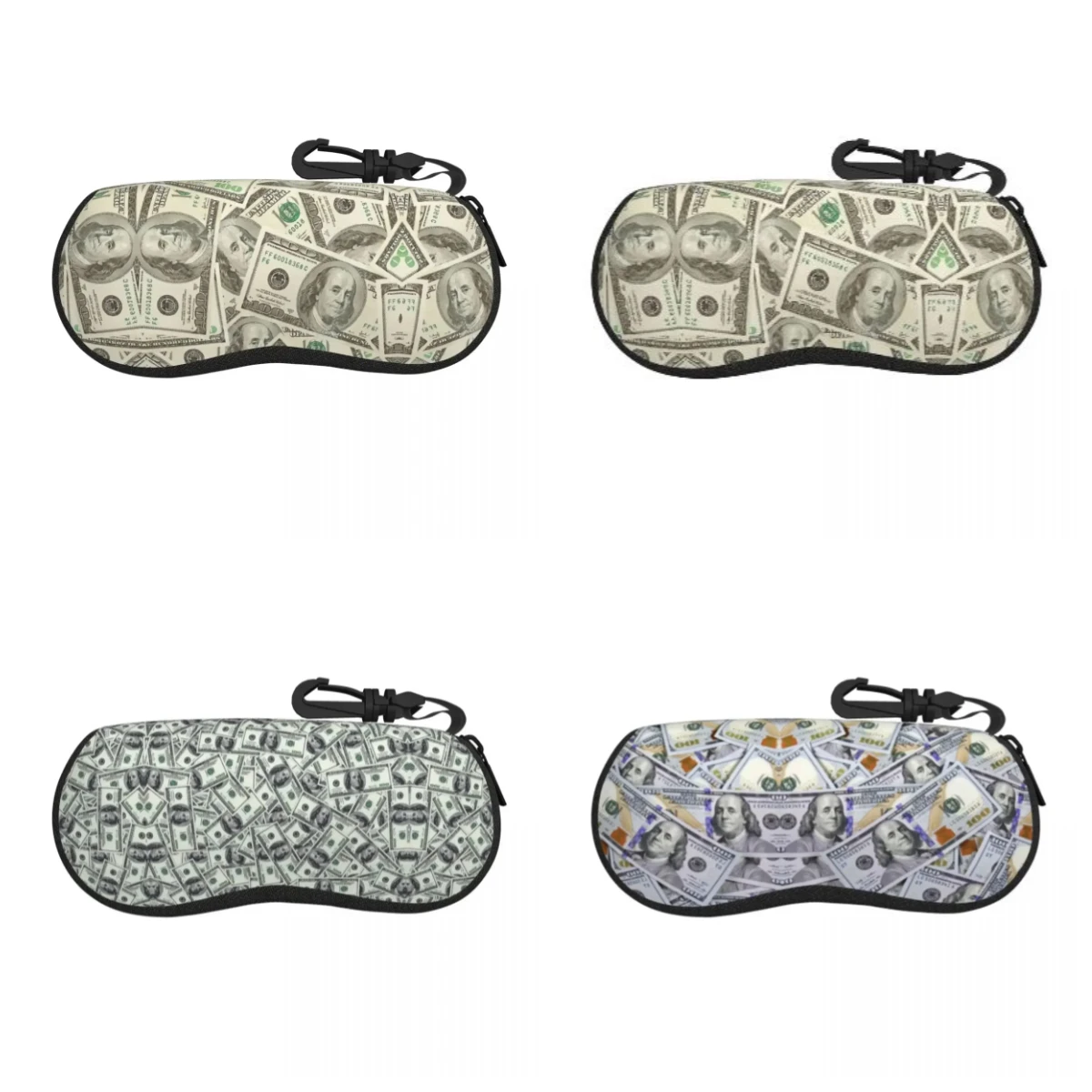 

Custom New European Dollar Design Eyeglass Glasses Case Women Men Euros Sunglasses Protective Pouch